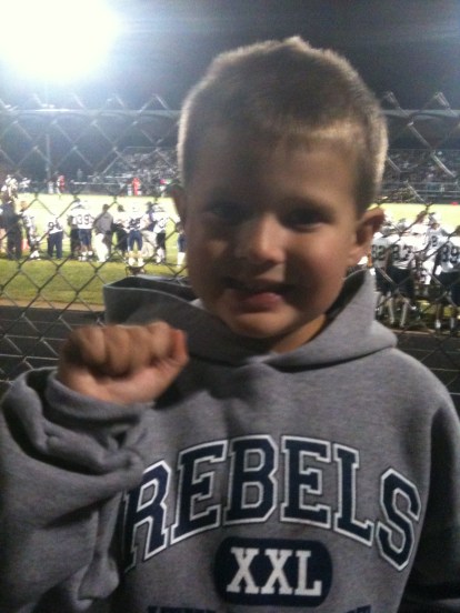 Punky and Mama go to HS Football games every Friday evening!
