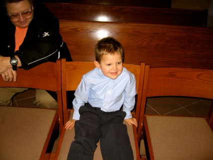 Punky being good while we take lots of pictures!