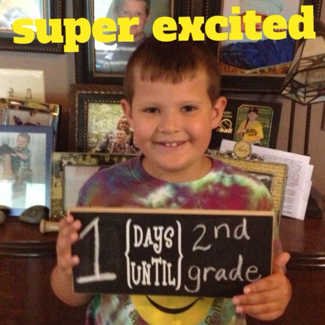 Punky is very excited for school!  He has a FABULOUS teacher!