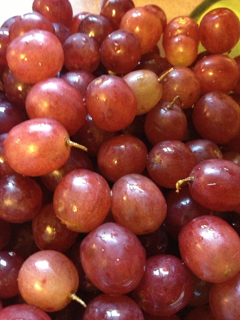 Delicious.  Washed with love...stems and all.  :)