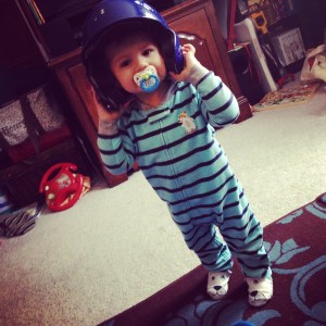 Look Mama!   I can play too!